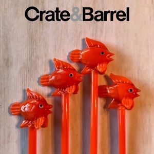 Crate & Barrel Go Fish Swizzle Sticks